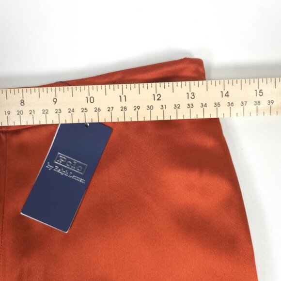 NWT POLO RALPH LAUREN 100% Silk Charmeuse Straight‎ Dress Pants Satin Size 00 - Picture 10 of 16